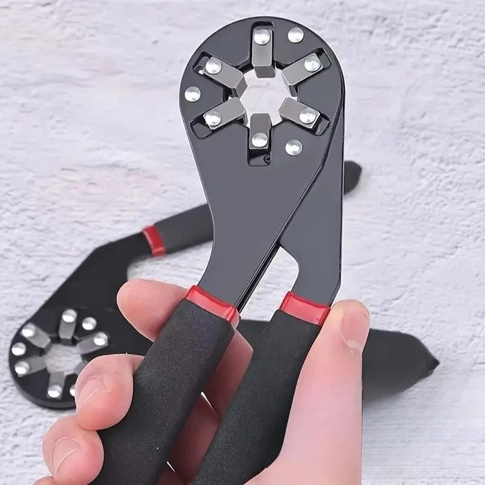 Automatic Adjustable Wrench – Multifunctional Flex-Head Universal Hex Spanner for Pipeline & Hand Tool Use