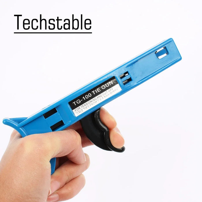 TG-100 Automatic Tensioning Cable Tie Gun Hand Tools For Nylon Cable Tie Fastening and Tensioning Tool 2.4-4.8mm