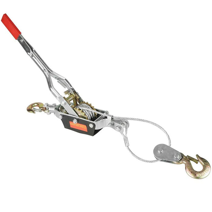 2T Heavy-Duty Wire Rope Hand Puller | Double Hook Tightening & Lifting Tool