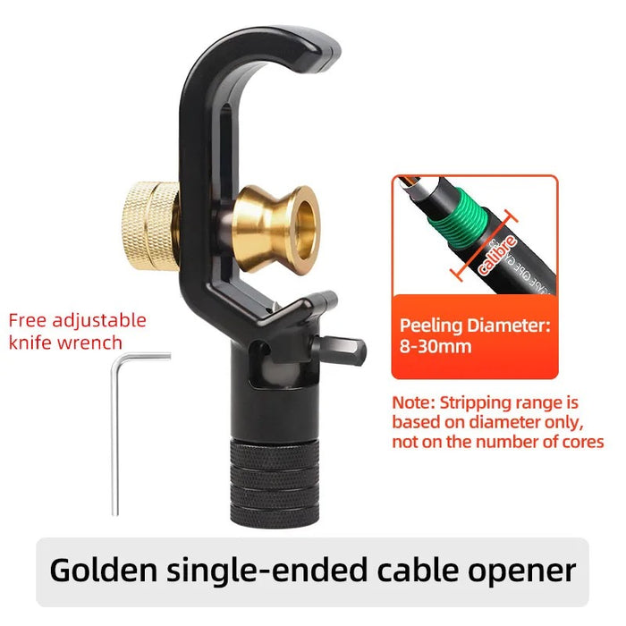 SAIVXIAN Armored Wire Stripper – Dual Range Optical Cable Slitter & Jacket Cutter