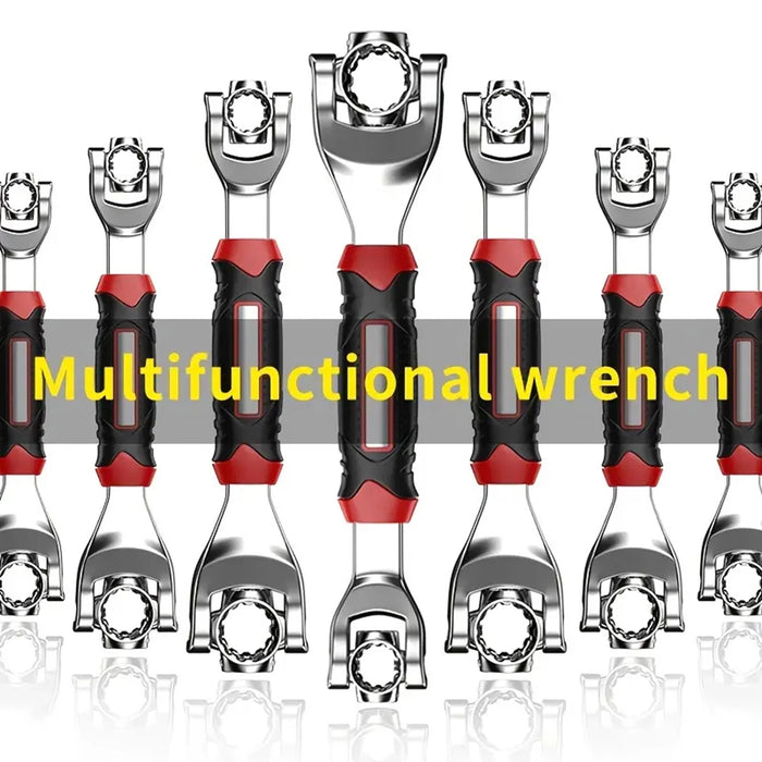 52-in-1 Multi-Function Socket Wrench – Metric & SAE with 360° Swivel Head