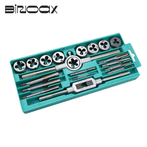 6/8/12/20PCS Metric Hand Tap and Die Set M3-M12 | Screw Thread Plugs & Straight Taper Reamer Tools