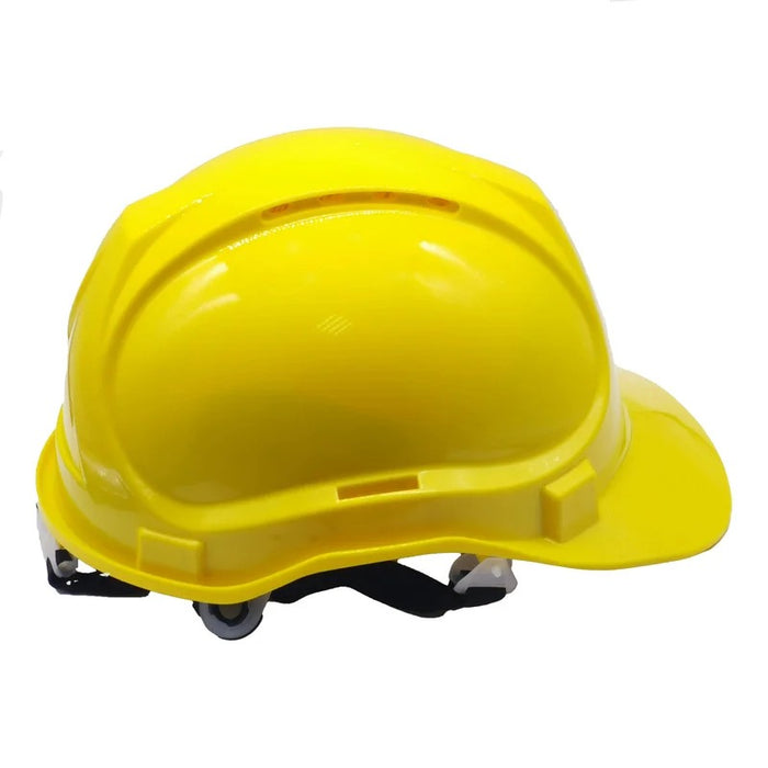 "CE Certified Vented Safety Helmet – ABS Hard Hat with Ratchet Suspension for Industrial & Construction Work"