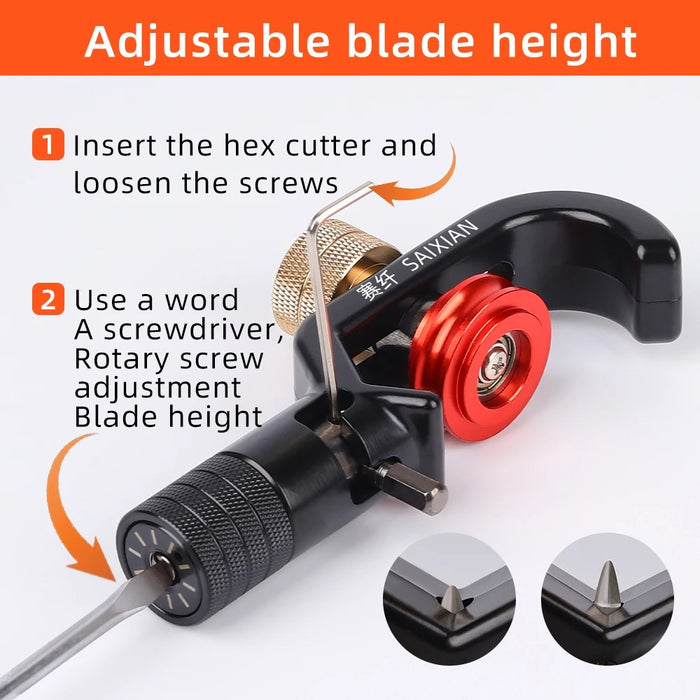 SAIVXIAN Armored Wire Stripper – Dual Range Optical Cable Slitter & Jacket Cutter