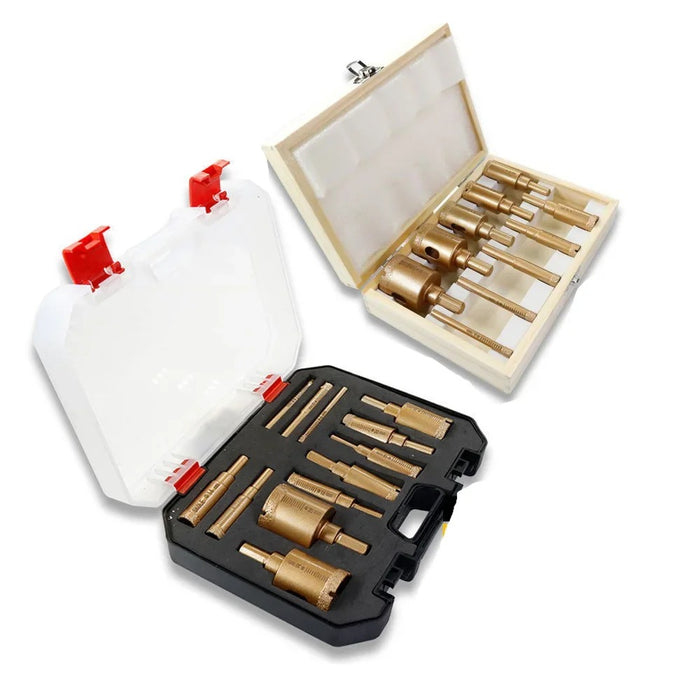 Hand Drill Brazing Hole Opener | Multi-Purpose Hole Punching & Expander Drill Bit Set for Stone, Vitrified Brick, and Emery