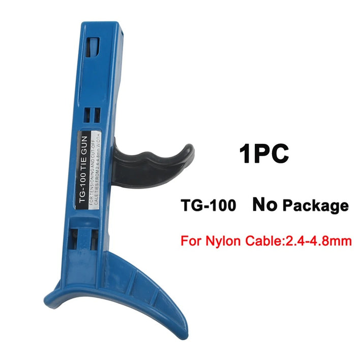 TG-100 Automatic Tensioning Cable Tie Gun Hand Tools For Nylon Cable Tie Fastening and Tensioning Tool 2.4-4.8mm