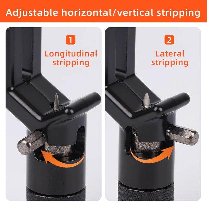 SAIVXIAN Armored Wire Stripper – Dual Range Optical Cable Slitter & Jacket Cutter