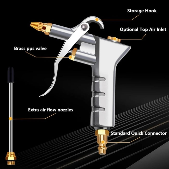 Heavy-Duty Air Blow Gun for Compressor – Adjustable Nozzle & High-Pressure Air Tool for Cleaning & Dust Removal