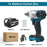 Gisam 520N.M Brushless Electric Impact Wrench 1/2 inch Cordless Electric Wrench Screwdriver Power Tools for Makita 18V Battery