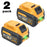 2Pack  DCB609 60V/20V Replace For DEWALT Battery 12.0AH, Compatible With DeWalt 20V/60V Power Tools, Replace For Dewalt 20V/60V