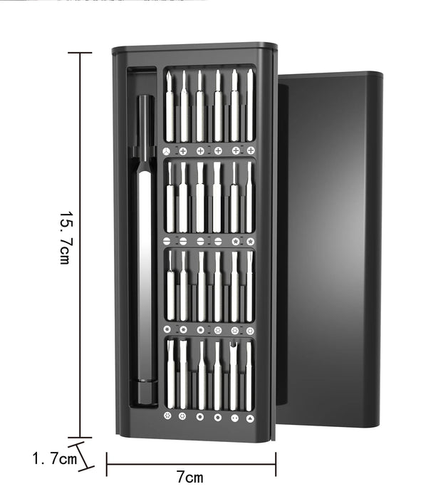 25 in 1 Magnetic Precision Screwdriver Set Mini Tools Kit for Mobile Phone PC Repair Professional Hardware with 24 Torx Hex Bits