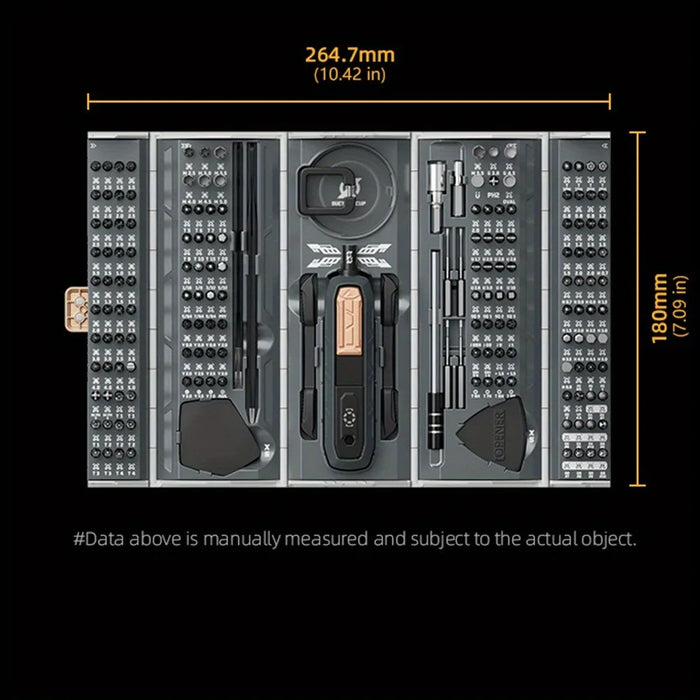 JAKEMY Magnetic Precision Screwdriver Set, 180 in 1 Manual Screwdriver,CRV Bits,PC & iPhone Professional Repair Tool,GiFt & Home