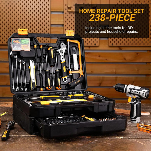 DEKOPRO 12V Cordless Drill & Tool Set – Complete Home Repair Kit