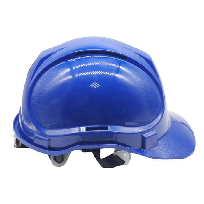 "CE Certified Vented Safety Helmet – ABS Hard Hat with Ratchet Suspension for Industrial & Construction Work"