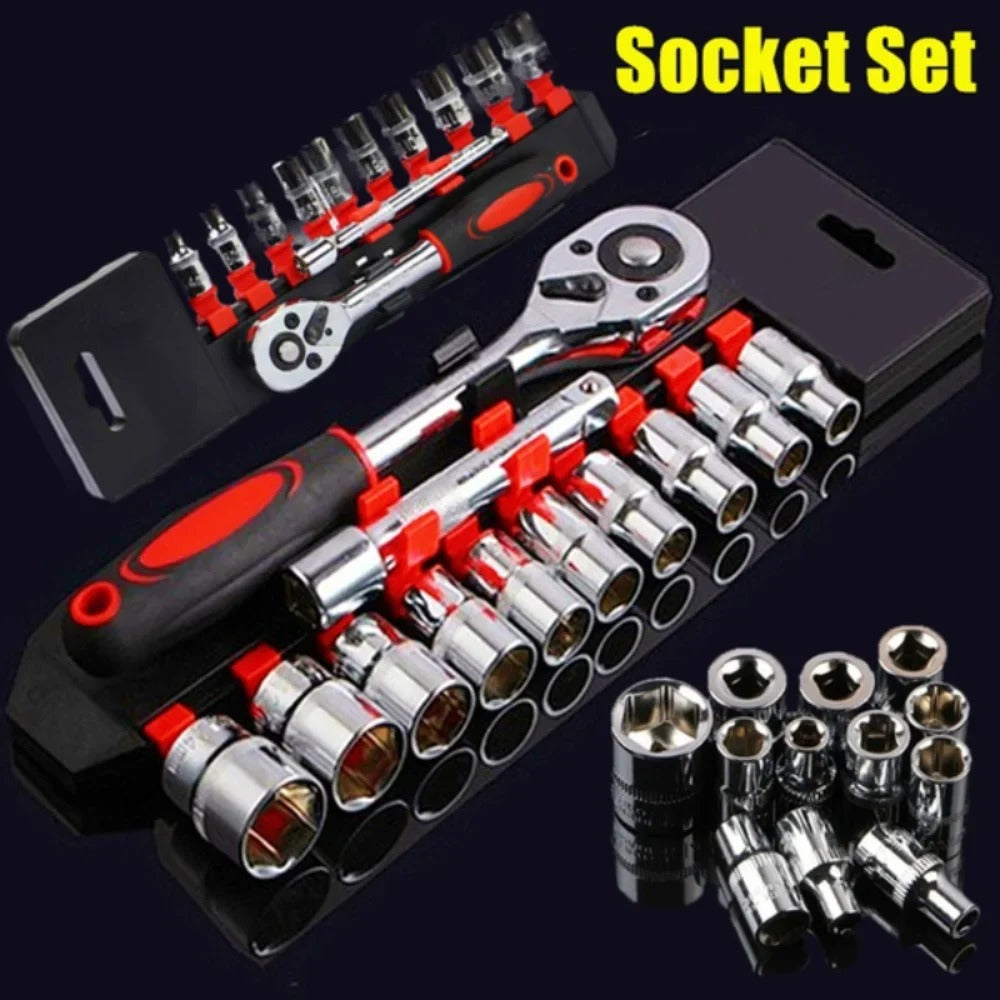 12-Piece Wrench & Socket Set – Multi-Purpose Repair Tools for Car, Boat, Bike & Motorcycle