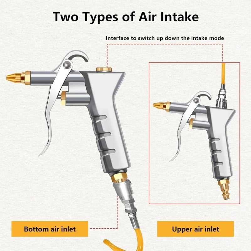 Heavy-Duty Air Blow Gun for Compressor – Adjustable Nozzle & High-Pressure Air Tool for Cleaning & Dust Removal