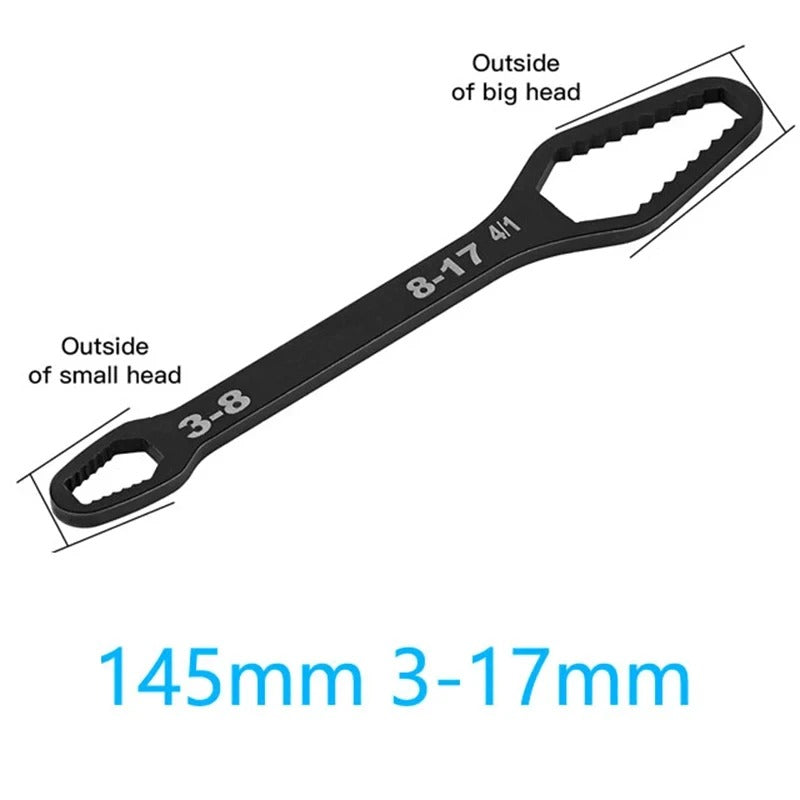 8-22mm Universal Torx Wrench – Self-Tightening Adjustable Double-Head Spanner for Heavy-Duty Use