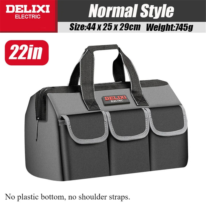 22-Inch DELIXI 1680D Oxford Tool Bag – Heavy-Duty Organizer for Professionals