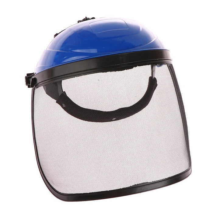 Garden Grass Trimmer Safety Helmet – Full Face Mesh Visor for Logging & Brush Cutter Protection