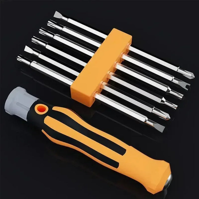 12-in-1 Multifunctional Precision Screwdriver Set – Cross & Flat Head Maintenance Tool