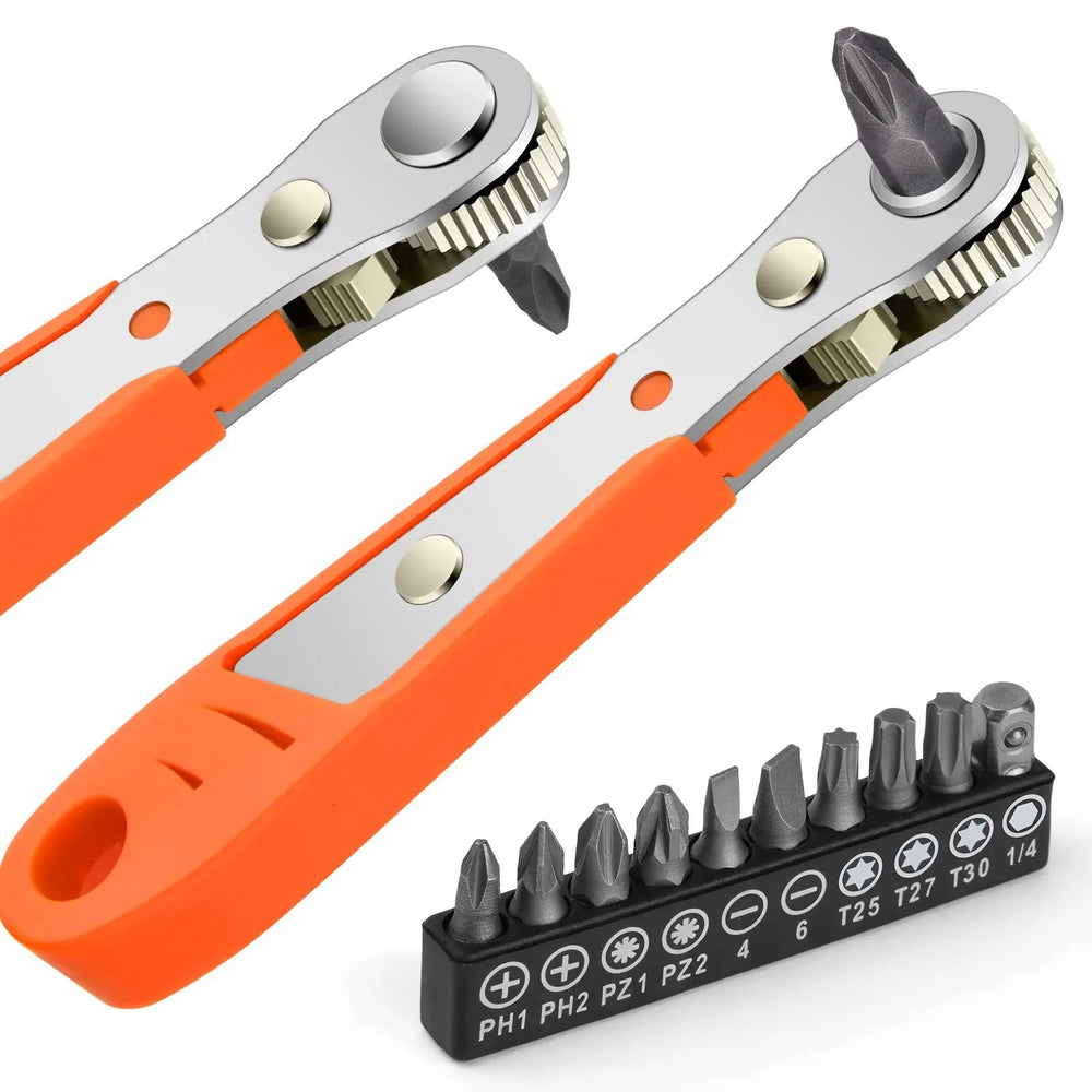 Hexagon Ratchet Spanner – 1/4 Inch Mini Hex Quick Release Socket Wrench for Household & Repair Use