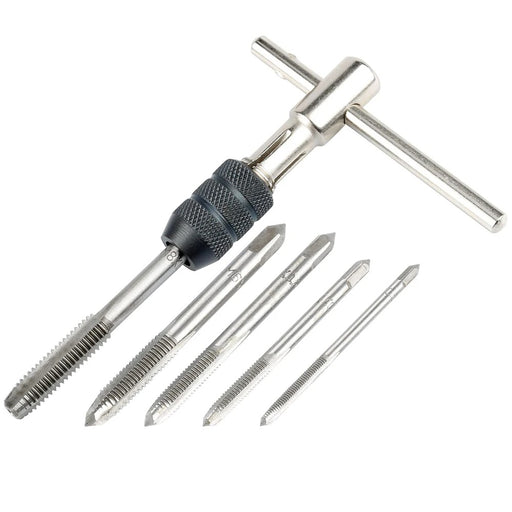 6PCS/Set Tap Drill Wrench Tapping Threading Tool M3-M8 Screwdriver Tap Holder Hand Tool Thread Metric Plug Tap Screw Taps Set