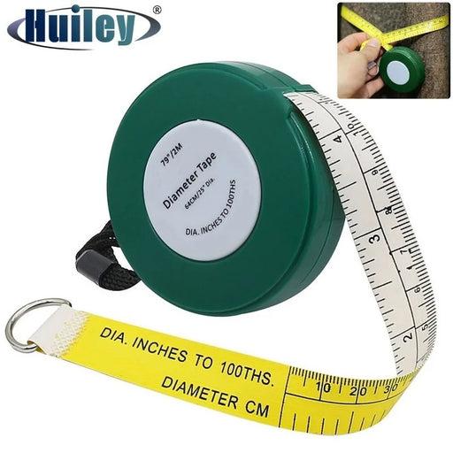 Tree Diameter Measuring Tape – 2000mm (79 Inch) PVC Soft Retractable Tape for Professional Gardening & Forestry