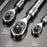 6PCS 1/4", 3/8", 1/2" DRIVE 72-TOOTH EXTENDABLE RATCHET WRENCH SET – QUICK-RELEASE & REVERSIBLE SOCKET WRENCHES