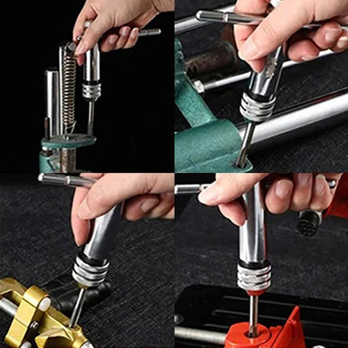 Adjustable M3-M12 T-Handle Ratchet Tap Holder Wrench Tap Wrench Drill Set Hand Tapping Tools Screw Thread Tap Drill Bit