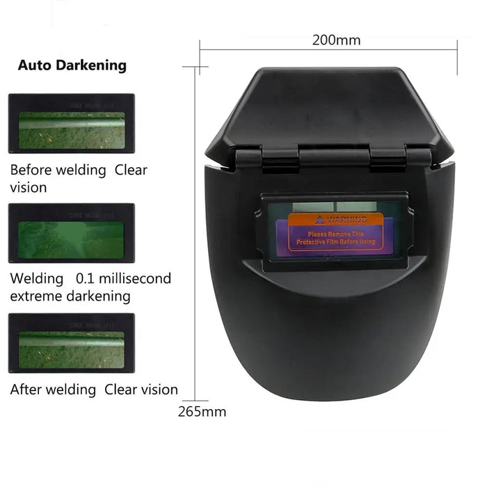 Auto Darkening Welding Helmet – Solar-Powered Protective Gear