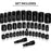 02443A 3/8" & 1/2" Drive Master Impact Socket Set – 38-Piece SAE & Metric, Deep & Shallow