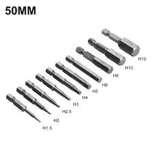 10Pcs 1/4" Hex Shank Magnetic Screwdriver Bits – Power Drill Adapter Set