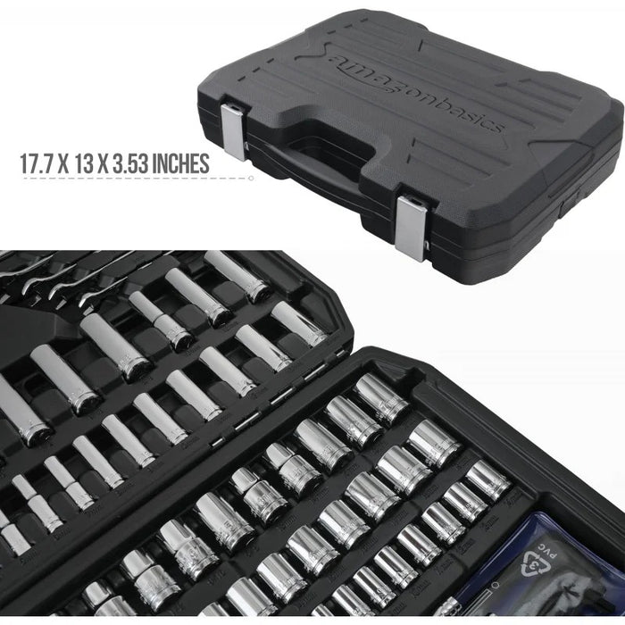 Comprehensive 201-Piece Mechanic’s Tool Socket Set with Durable Storage Case – High-Quality Automotive & DIY Hand Tool Kit