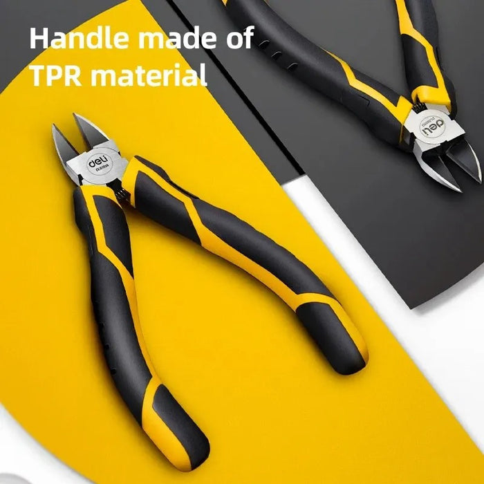 Deli 5-Inch & 6-Inch Universal Plastic Nippers – Mini Diagonal Pliers for Precision Cutting