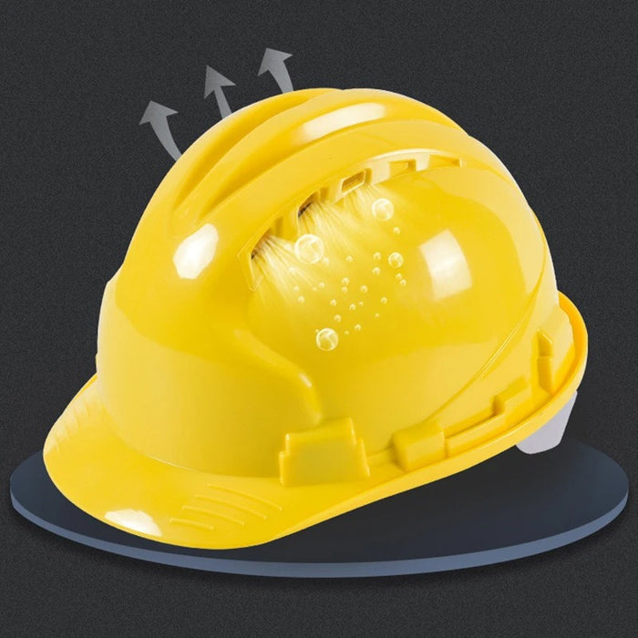 Construction Safety Helmet – Durable ABS Hard Hat with 8-Point Suspension