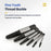 Screw Remover Extractor Drill Bits Carbon Steel Guide Set Broken End Bolt Removal Drill Set Damaged Bolts Remover Tools 5/6Pcs