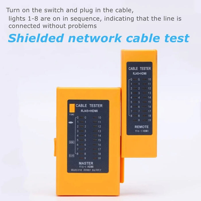 ZoeRax 2-in-1 Cable Tester – HDMI & RJ45 Network Cable Tester, Ethernet LAN Detector