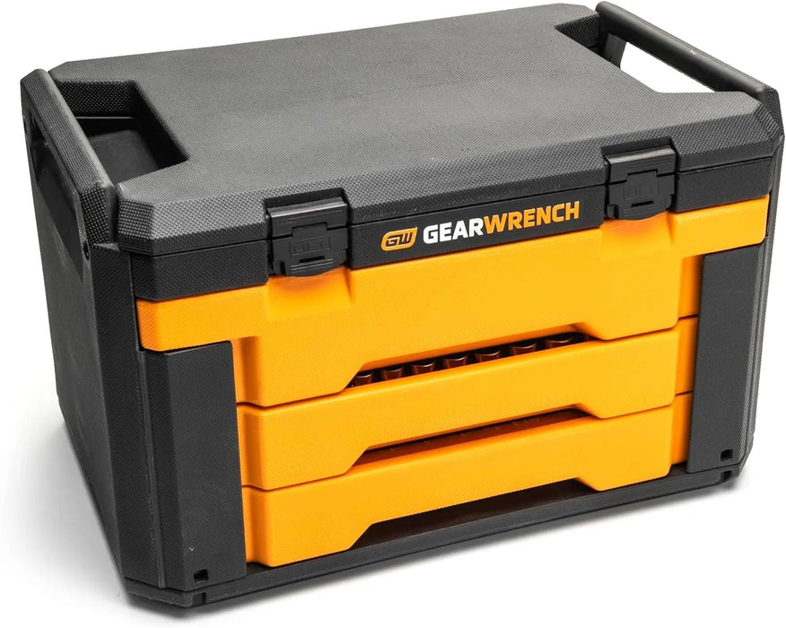 232-Piece Mechanics Tool Set with 3-Drawer Storage Box – Professional-Grade Durability