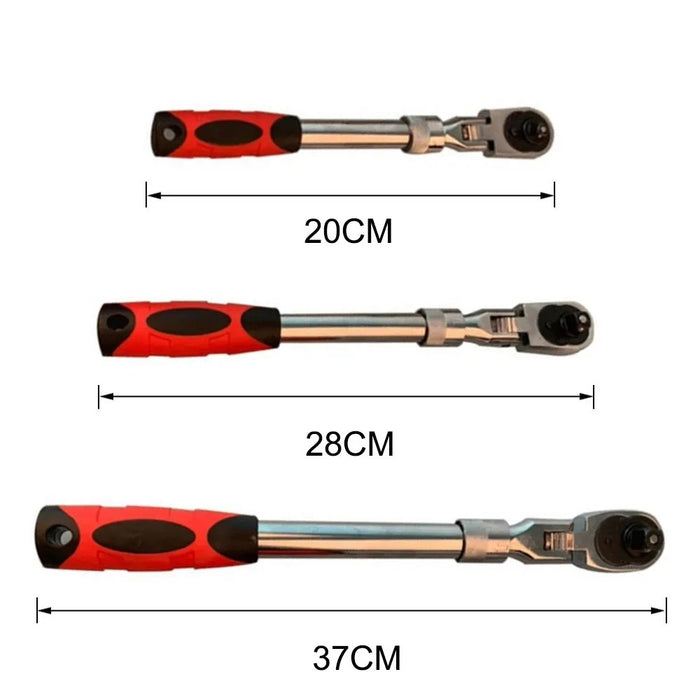 QUICK RATCHET WRENCH SET – 1/2", 1/4", 3/8" DRIVE, TWO-WAY FLEXIBLE SOCKET WRENCH, 72-TOOTH HIGH-PRECISION REPAIR TOOL