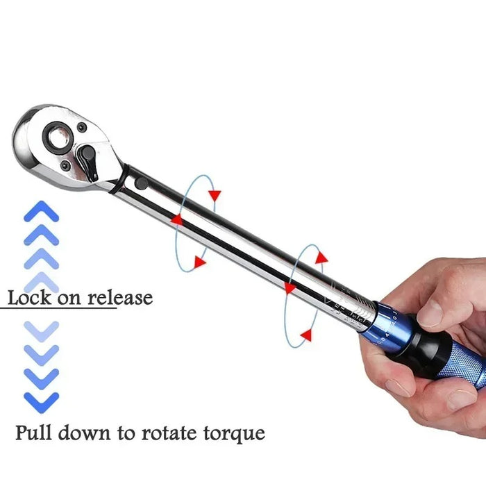 5-60N.m TORQUE WRENCH – 3/8" DRIVE HIGH-PRECISION TORQUE KEY FOR AUTOMOTIVE & BICYCLE REPAIR