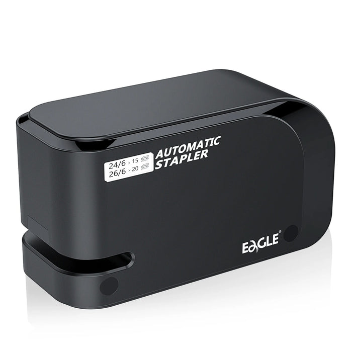 Eagle Automatic Electric Stapler – 20-Sheet Capacity, Dual Power Supply, Includes 2000 Staples for Office & School